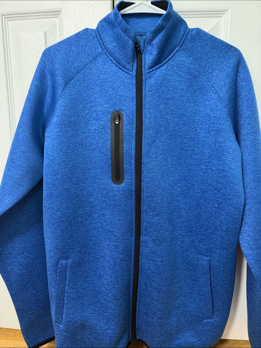 Men's Blue Full-Zip Performance Jacket Size L